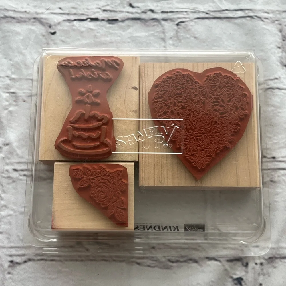 Stampin' Up! Floral and Cake Wooden Stamp Set